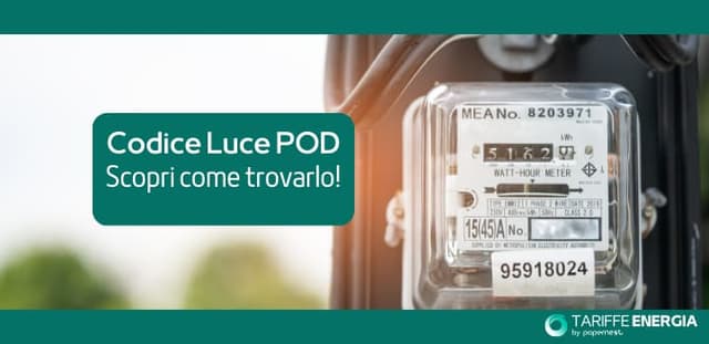 Codice Luce POD del Contatore: Dove trovarlo e Cosa Serve